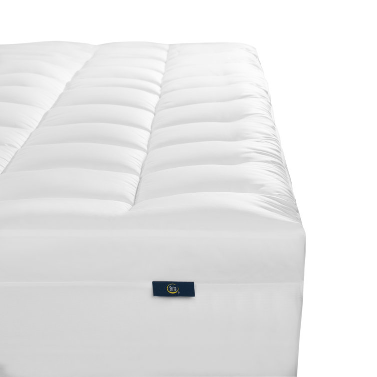 Serta pillow top and hotsell memory foam mattress topper